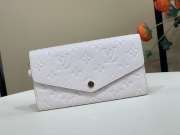 Uubags Louis Vuitton M29465 Sarah Wallet In Sweet Lavender Cowhide Leather 19x10.5x2cm - 1