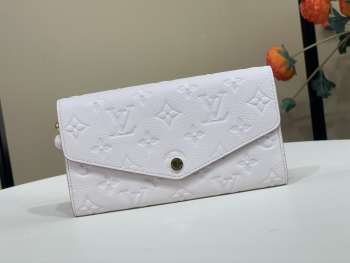 Uubags Louis Vuitton M29465 Sarah Wallet In Sweet Lavender Cowhide Leather 19x10.5x2cm
