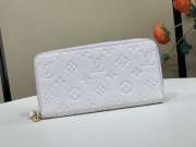 Uubags Louis Vuitton M28969 Zippy Wallet In Sweet Lavender Cowhide Leather 19.5x10.5x2.5cm - 1