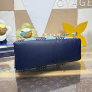 Uubags Louis Vuitton N40879 Mini Shopper Tote Bag In Baby Blue/Navy Blue 26x20x10cm - 6