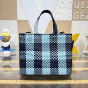 Uubags Louis Vuitton N40879 Mini Shopper Tote Bag In Baby Blue/Navy Blue 26x20x10cm - 5