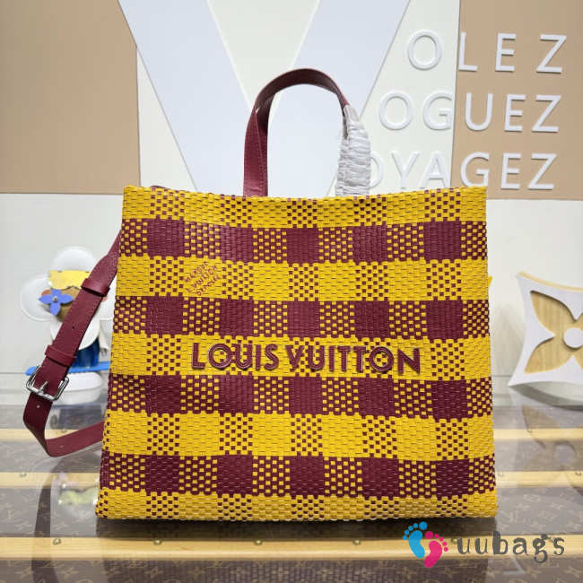Uubags Louis Vuitton N40880 Shopper Tote MM In Yellow/Mustard 40x32x16cm - 1
