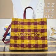 Uubags Louis Vuitton N40880 Shopper Tote MM In Yellow/Mustard 40x32x16cm - 1