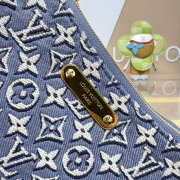 Uubags Louis Vuitton M29895 Pochette Liv Monogram Emblème Bleu 24.5x13.5x6.5cm - 2