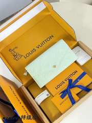 Uubags Louis Vuitton M2A359 Portefeuille Sala Wallet In Minty Cowhide leather 19x10.5x2cm - 2