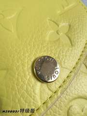 Uubags Louis Vuitton M29803 Rosalie Coin Wallet Sunflower Yellow/Poplar Color Cowhide Leather 11x8x2.5cm - 5