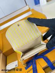 Uubags Louis Vuitton M29803 Rosalie Coin Wallet Sunflower Yellow/Poplar Color Cowhide Leather 11x8x2.5cm - 6