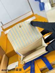 Uubags Louis Vuitton M29805 Rosalie Coin Wallet Iris Blue/Poplar Color Cowhide Leather 11x8x2.5cm - 3