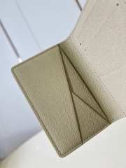 Uubags Louis Vuitton M2A344 Pocket Organizer Wallet Beach Sand Color 7.5x11.1x1cm - 4
