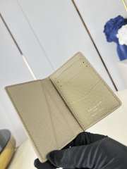Uubags Louis Vuitton M2A344 Pocket Organizer Wallet Beach Sand Color 7.5x11.1x1cm - 2