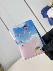 Uubags Louis Vuitton M28807 Passport Cover Paragliding Blue Monogram Coated Canvas 10x14x2.5cm - 5