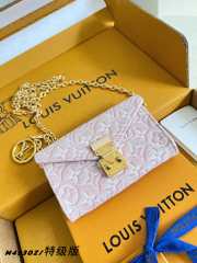 Uubags Louis Vuitton M4930Z Metis Belt With Small Pouch Light Pink Woven Fabric 8cm - 1