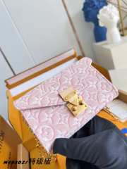 Uubags Louis Vuitton M4930Z Metis Belt With Small Pouch Light Pink Woven Fabric 8cm - 5