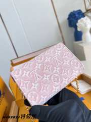 Uubags Louis Vuitton M4930Z Metis Belt With Small Pouch Light Pink Woven Fabric 8cm - 4