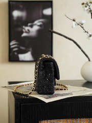 Uubags Chanel Small Party Bag Sparkling Stones & Gold-colored Metal Black 10x20x7cm - 6