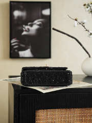Uubags Chanel Small Party Bag Sparkling Stones & Gold-colored Metal Black 10x20x7cm - 4