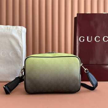 Uubags Gucci Chroma Medium Crossbody Bag Green 28.5x18x7.5cm