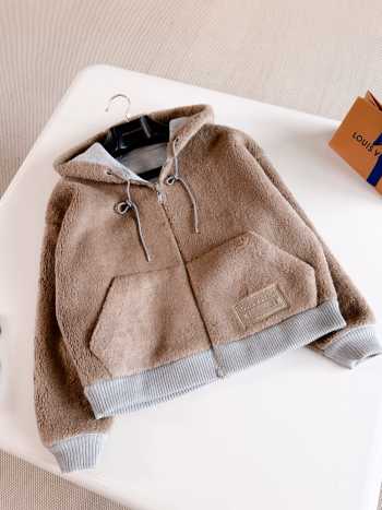 Uubags Louis Vuitton 1AJGGR Reversible Faux Fur Hoodie