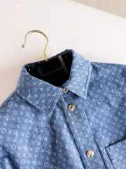 Uubags Louis Vuitton 1AKEDM Short Monogram Denim Shirt - 3