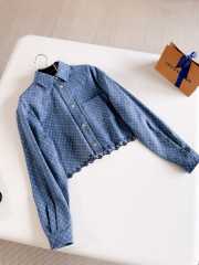 Uubags Louis Vuitton 1AKEDM Short Monogram Denim Shirt - 4