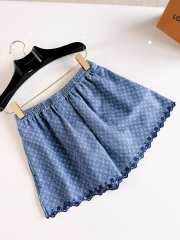 Uubags Louis Vuitton 1AKE5E Monogram Denim Mini Shorts - 1
