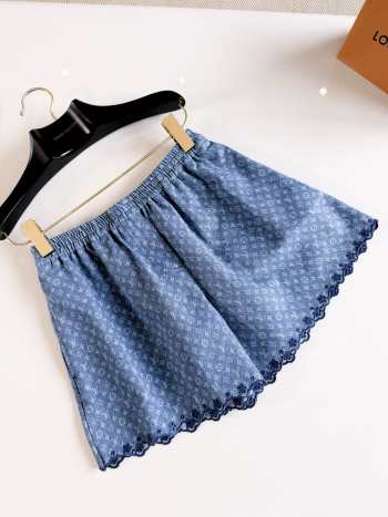 Uubags Louis Vuitton 1AKE5E Monogram Denim Mini Shorts