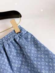 Uubags Louis Vuitton 1AKE5E Monogram Denim Mini Shorts - 4