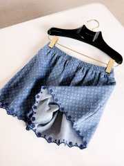 Uubags Louis Vuitton 1AKE5E Monogram Denim Mini Shorts - 3