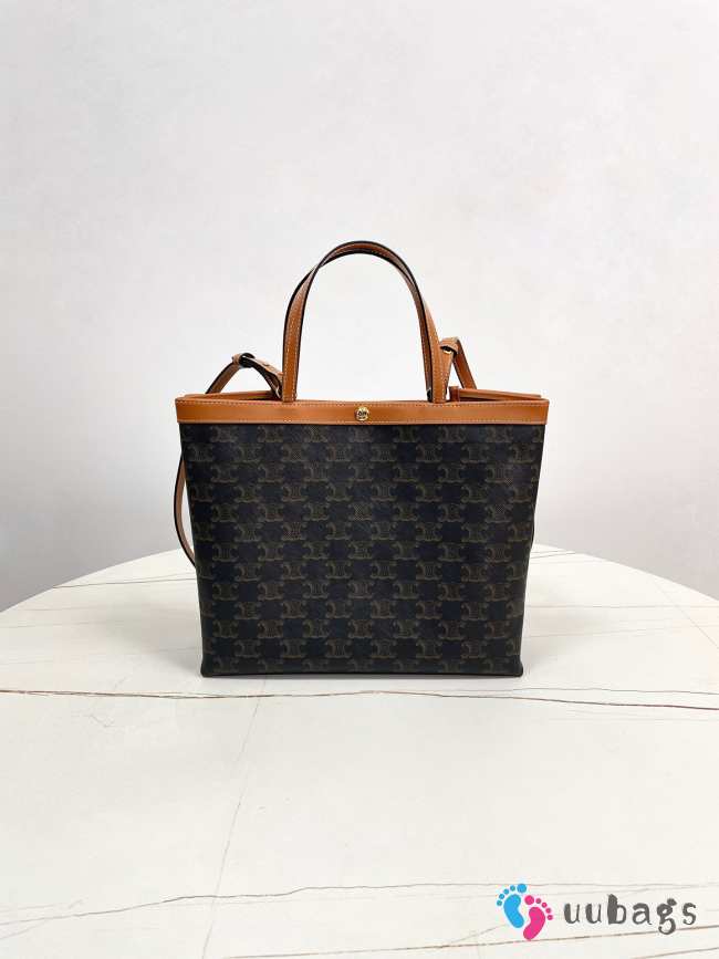 Uubags Celine small square cabas in triomphe canvas 26x23x8.5cm  - 1