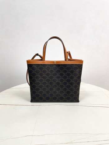 Uubags Celine small square cabas in triomphe canvas 26x23x8.5cm 