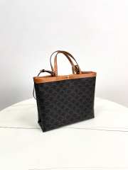 Uubags Celine small square cabas in triomphe canvas 26x23x8.5cm  - 6