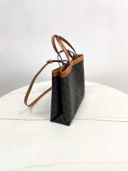 Uubags Celine small square cabas in triomphe canvas 26x23x8.5cm  - 5