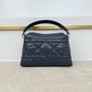 Uubags Dior Adiorable Top Handle Mini Bag Navy Blue Macrocannage Lambskin 22.5x13x9cm - 6