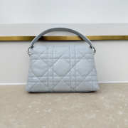Uubags Dior Adiorable Top Handle Mini Bag Ice Blue Macrocannage Lambskin 22.5x13x9cm - 6