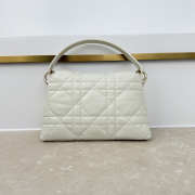 Uubags Dior Adiorable Top Handle Mini Bag Latte Macrocannage Lambskin 22.5x13x9cm - 6