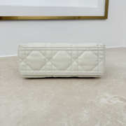 Uubags Dior Adiorable Top Handle Mini Bag Latte Macrocannage Lambskin 22.5x13x9cm - 4