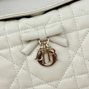Uubags Dior Adiorable Top Handle Mini Bag Latte Macrocannage Lambskin 22.5x13x9cm - 2