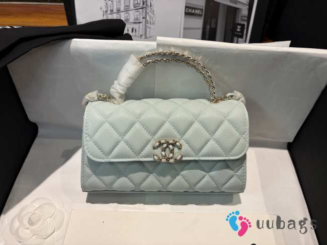 Chanel small 23p Kelly light blue bag 19x10x4.5cm - 1