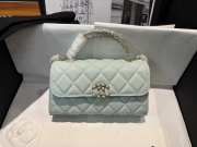 Chanel small 23p Kelly light blue bag 19x10x4.5cm - 1