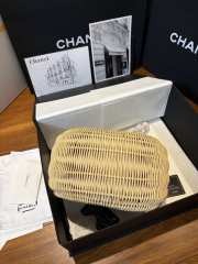 Uubags Chanel Cruise 2026/27 Woven Basket Bag In Natural Color 25.5x23x14.5cm - 5
