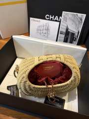 Uubags Chanel Cruise 2026/27 Woven Basket Bag In Natural Color 25.5x23x14.5cm - 2
