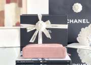Uubags Chanel Vanity with chain calfskin leather with crocodile embossing & gold-colored metal pink 17x19.5x5cm - 3