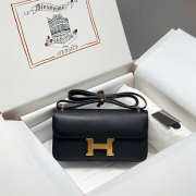 Uubags Hermes Constance Elan Black in Epsom Gold hardware 26cm - 2