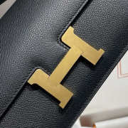 Uubags Hermes Constance Elan Black in Epsom Gold hardware 26cm - 6