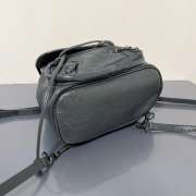 Uubags Balenciaga Le City backpack mini in grey Arena lambskin, brass hardware 23x22x11cm - 5