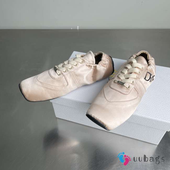 Uubags Dior Cœur Sneaker Pink Beige Satin - 1