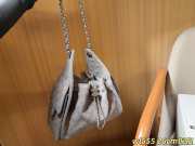 Uubags Chanel 25 Medium Handbag Suede Calfskin & Silver Metal Grey 30x26x14cm  - 5