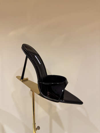 Uubags Le Silla Bella black patent mules 11cm