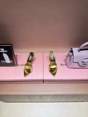 Uubags Le Silla Bella gold patent leather mules 11cm - 3