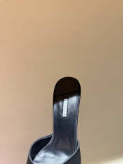 Uubags Le Silla Bella black satin mules 11cm - 5